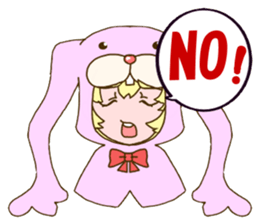 Girl of rabbit hood sticker #5004746