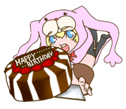 Girl of rabbit hood sticker #5004747