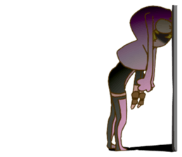 Girl of rabbit hood sticker #5004753