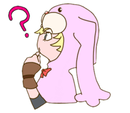 Girl of rabbit hood sticker #5004755