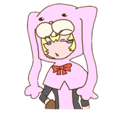 Girl of rabbit hood sticker #5004756