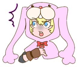 Girl of rabbit hood sticker #5004757