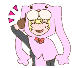 Girl of rabbit hood sticker #5004758