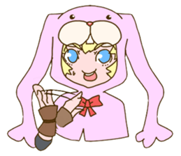 Girl of rabbit hood sticker #5004760