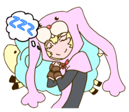 Girl of rabbit hood sticker #5004762