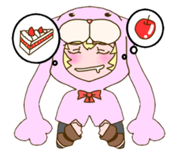 Girl of rabbit hood sticker #5004763