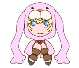 Girl of rabbit hood sticker #5004764