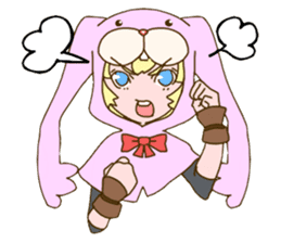 Girl of rabbit hood sticker #5004766