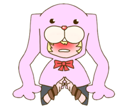 Girl of rabbit hood sticker #5004769