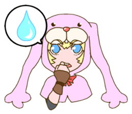 Girl of rabbit hood sticker #5004770