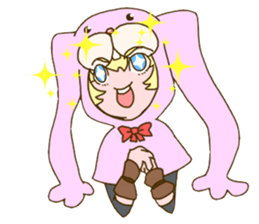 Girl of rabbit hood sticker #5004772