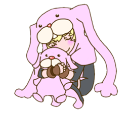 Girl of rabbit hood sticker #5004774