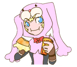 Girl of rabbit hood sticker #5004778