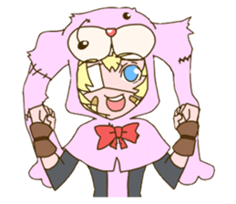 Girl of rabbit hood sticker #5004779