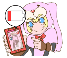 Girl of rabbit hood sticker #5004780