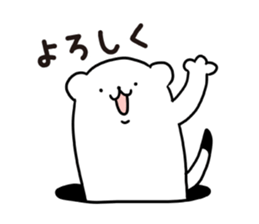 Stoat from a hole part 2 sticker #5005142