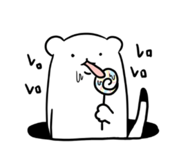 Stoat from a hole part 2 sticker #5005146