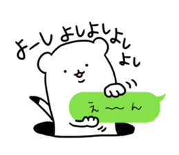 Stoat from a hole part 2 sticker #5005151