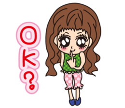 Refreshing girl sticker #5005542