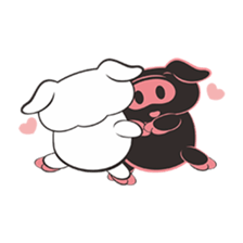 Little Black Pig sticker #5006124