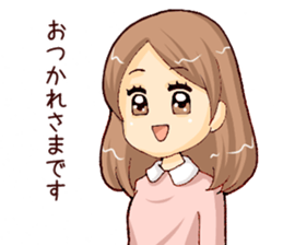 Woman -around 30- sticker #5006582