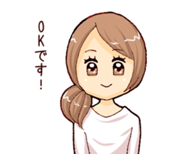 Woman -around 30- sticker #5006583