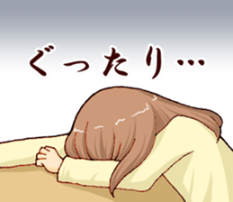 Woman -around 30- sticker #5006597