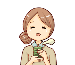 Woman -around 30- sticker #5006601