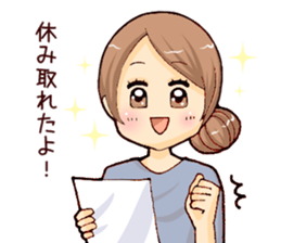 Woman -around 30- sticker #5006615