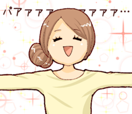 Woman -around 30- sticker #5006616