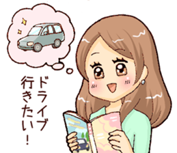 Woman -around 30- sticker #5006618