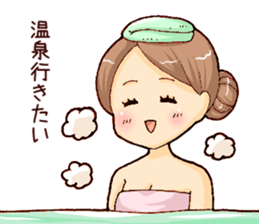 Woman -around 30- sticker #5006620