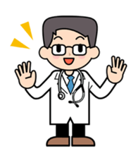 Nurse and doctor sticker #5007786