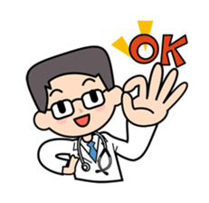 Nurse and doctor sticker #5007791