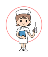 Nurse and doctor sticker #5007800