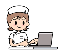 Nurse and doctor sticker #5007806