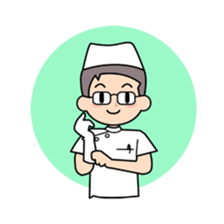 Nurse and doctor sticker #5007808