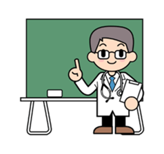 Nurse and doctor sticker #5007816