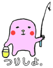 Marshmallow boy camp diary sticker #5008737