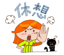 Orange and Gigi 01 sticker #5009107