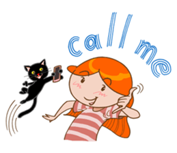 Orange and Gigi 01 sticker #5009125