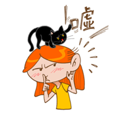 Orange and Gigi 01 sticker #5009128