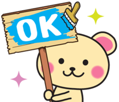 Bear painting sticker #5009142