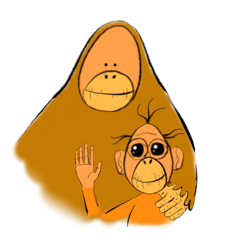 Innocent orangutan