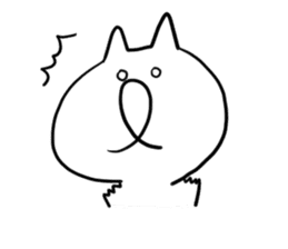 White Cat san sticker #5009544