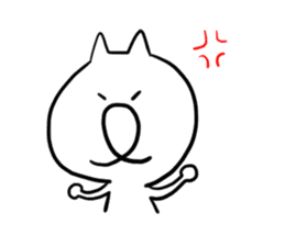 White Cat san sticker #5009551