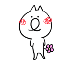 White Cat san sticker #5009571