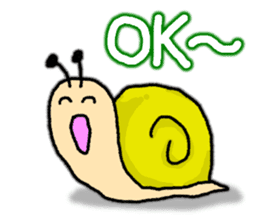 Snail's happy sticker4 sticker #5009703