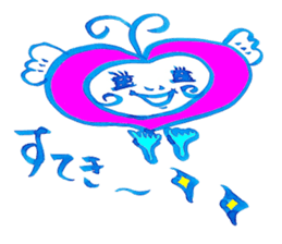 Happy  lovechan  &  Lucky  frogman sticker #5010385