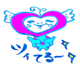 Happy  lovechan  &  Lucky  frogman sticker #5010386